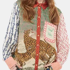 Isabel Mixed Print Shirt