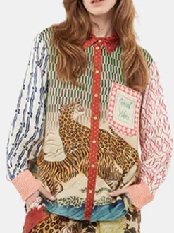 Isabel Mixed Print Shirt