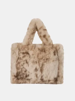 Jade Faux Fur Tote