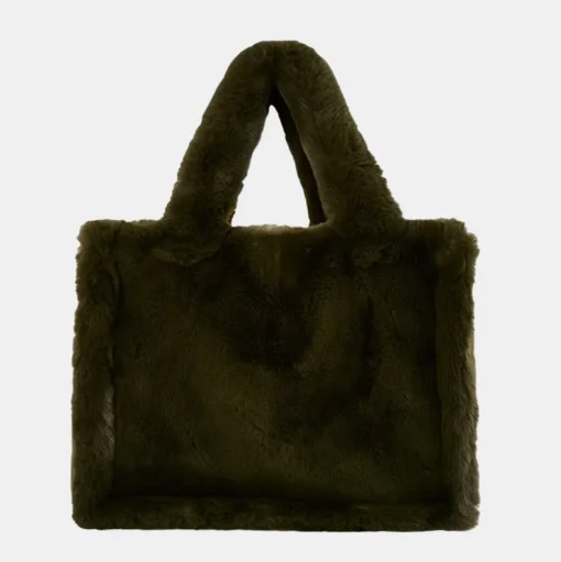 Jade Faux Fur Tote