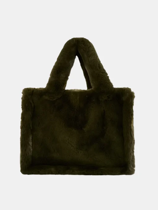 Jade Faux Fur Tote