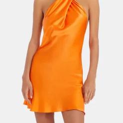 Jade Silk Mini Dress