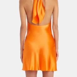 Jade Silk Mini Dress