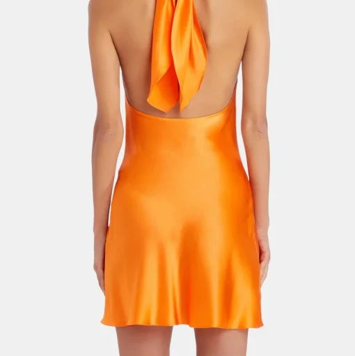 Jade Silk Mini Dress