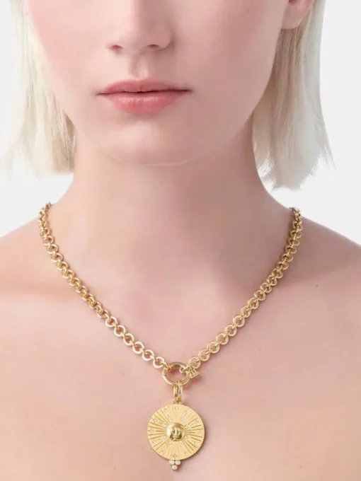 18k Large Sole Pendant