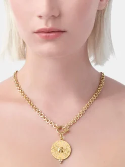 18k Large Sole Pendant