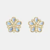 18K Luna Post Earrings