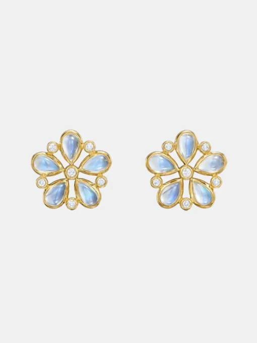 18K Luna Post Earrings