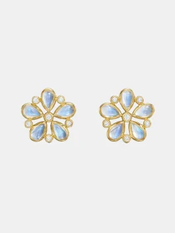 18K Luna Post Earrings