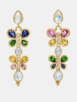 18k Precious Flutter Earrings