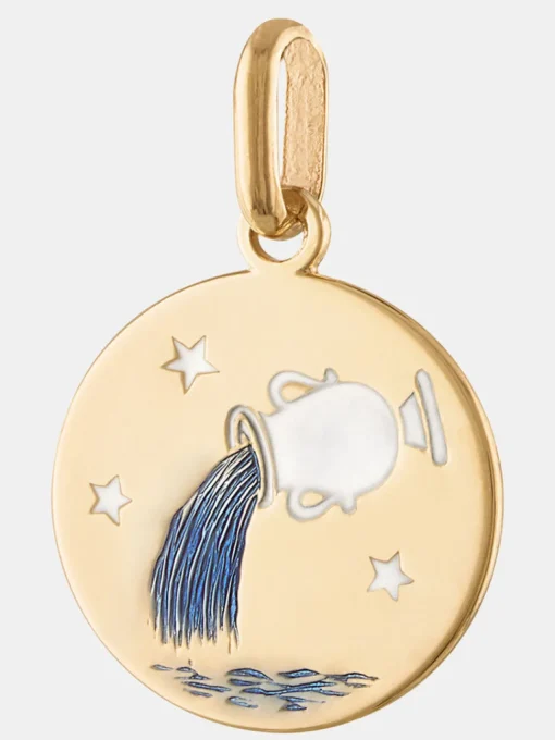 14k Zodiac Pendant