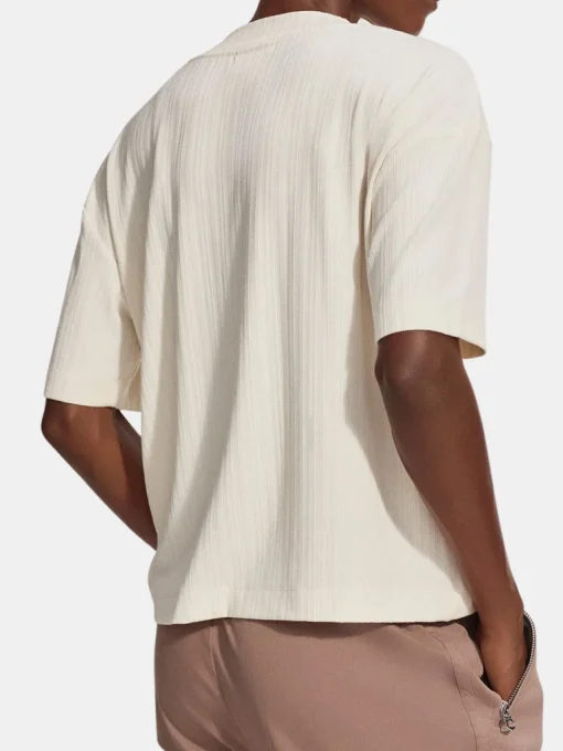 Kasey Mock Placket Rib Tee