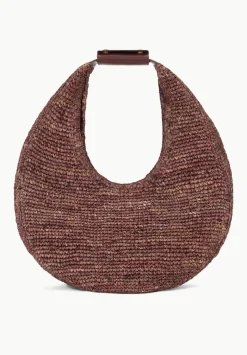 Large Raffia Moon Tote Bag