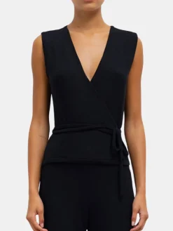 Lauren Sleeveless Wrap Top