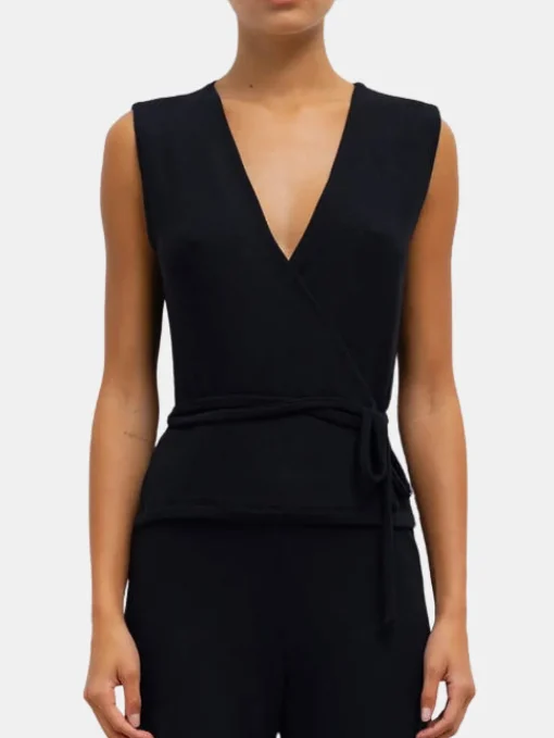 Lauren Sleeveless Wrap Top