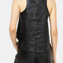 Loto Metallic Linen Top