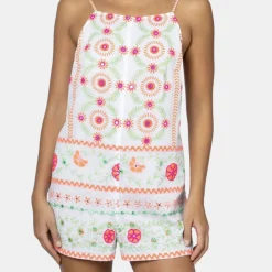 Mirror Embroidery Romper