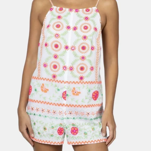 Mirror Embroidery Romper