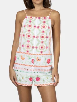 Mirror Embroidery Romper