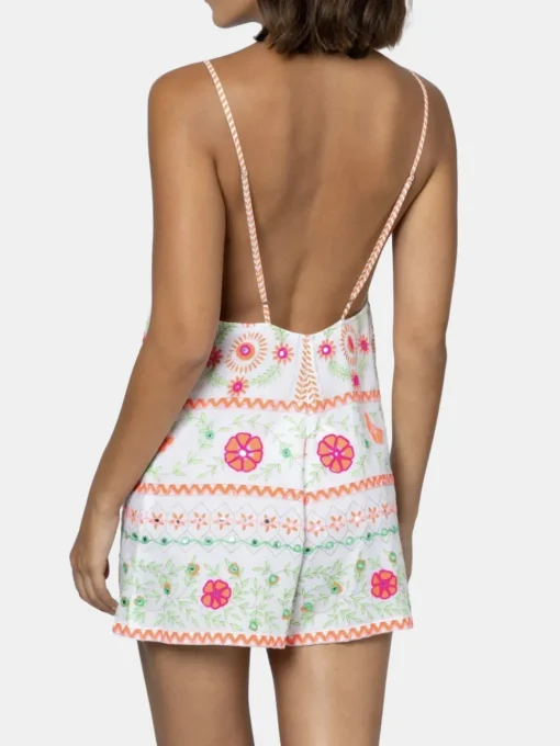 Mirror Embroidery Romper