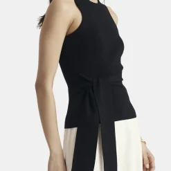 Molly Sleeveless Tie Front Top