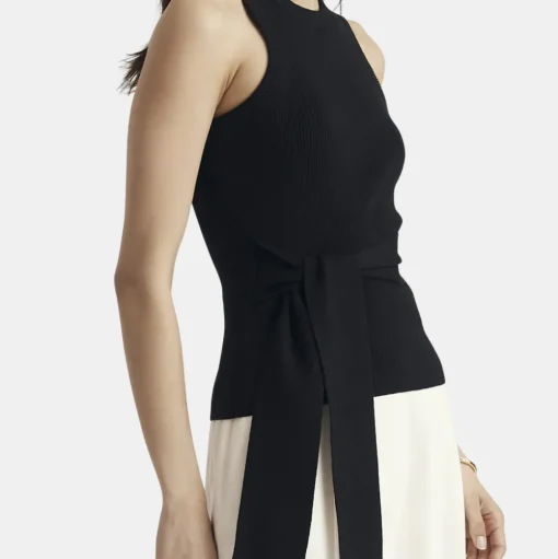 Molly Sleeveless Tie Front Top