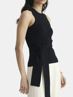 Molly Sleeveless Tie Front Top