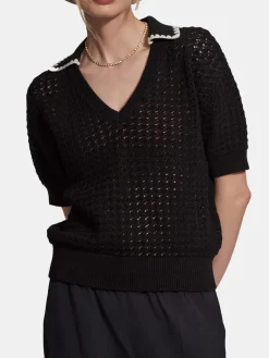 Monte V Neck Knit Polo