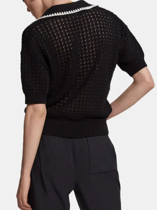 Monte V Neck Knit Polo