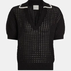 Monte V Neck Knit Polo