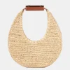 Moon Raffia Tote Bag