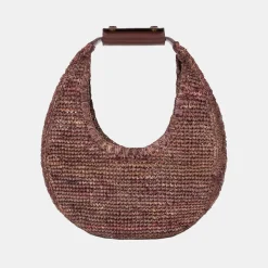 Moon Raffia Tote Bag