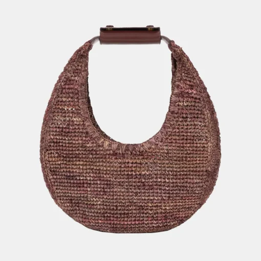 Moon Raffia Tote Bag