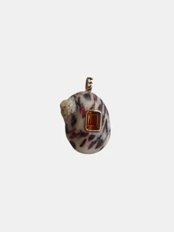 Natural Shell With Citrine