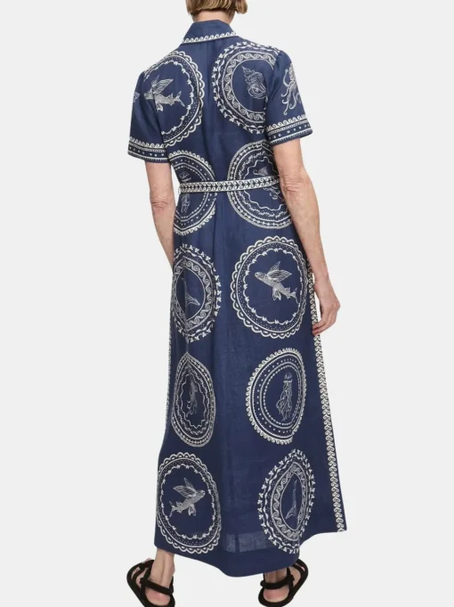 Oceane Linen Shirtdress