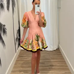 Papaya Mini Dress