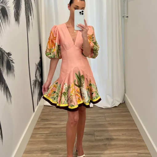 Papaya Mini Dress