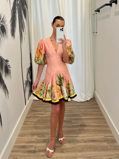 Papaya Mini Dress