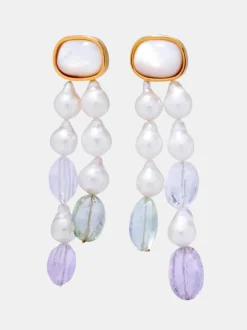 Pearl Holiday Earrings