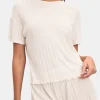 Pointelle Short Sleeve Tee