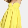 Poplin Lace Up Dress