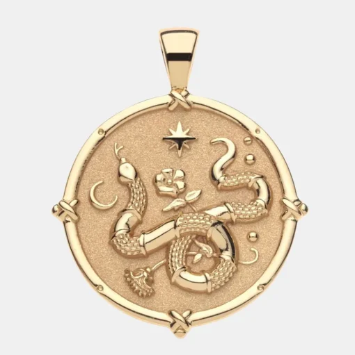 Protect Year of the Snake Pendant Coin