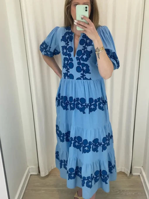 Puff Maxi Dress
