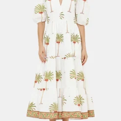 Puff Sleeve Maxi Dress