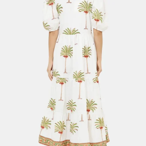 Puff Sleeve Maxi Dress