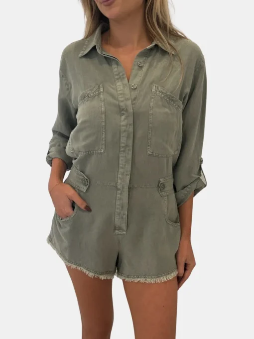 River Raw Edge Romper