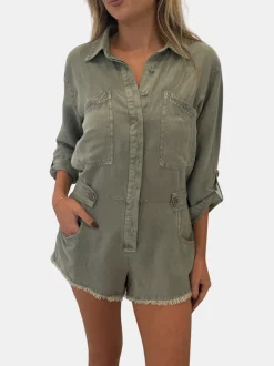 River Raw Edge Romper