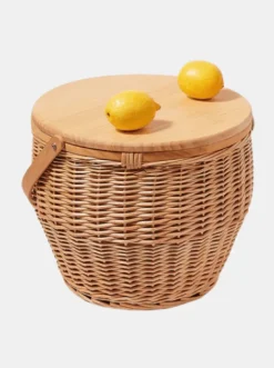Round Picnic Cooler Basket