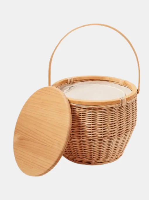 Round Picnic Cooler Basket