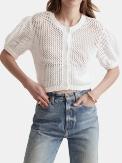Samantha Crochet Cropped Cardigan